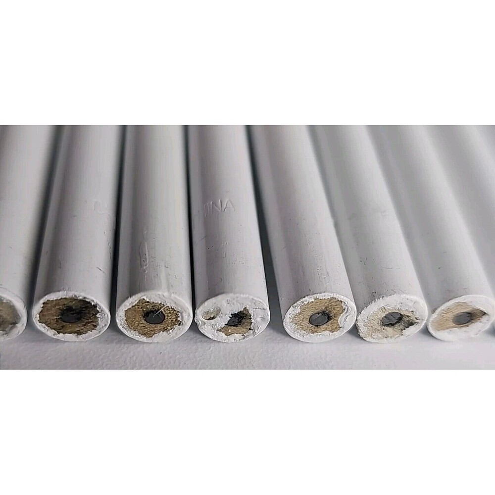 Waste Management WM Pencil Pencils Lot Of 25 New White With White And Green Logo - Picture 3 of 4